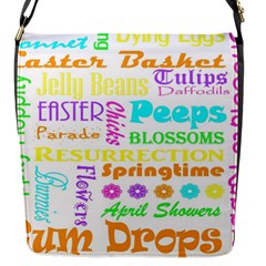 Easter Subway Blossoms Color Rainbow Chocolate Flap Messenger Bag (s) by Mariart