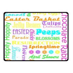 Easter Subway Blossoms Color Rainbow Chocolate Double Sided Fleece Blanket (small)  by Mariart