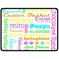 Easter Subway Blossoms Color Rainbow Chocolate Double Sided Fleece Blanket (large)  by Mariart