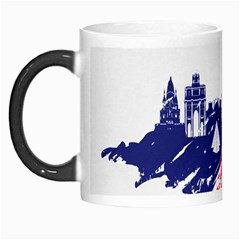 Eiffel Tower Monument Statue Of Liberty France England Red Blue Morph Mugs by Mariart