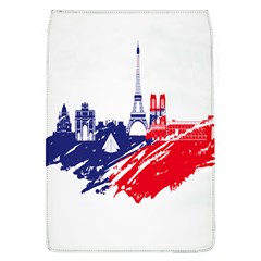 Eiffel Tower Monument Statue Of Liberty France England Red Blue Flap Covers (l)  by Mariart