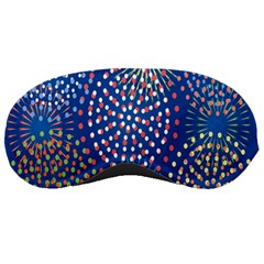 Fireworks Party Blue Fire Happy Sleeping Masks by Mariart