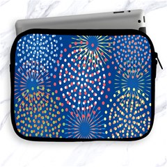 Fireworks Party Blue Fire Happy Apple Ipad 2/3/4 Zipper Cases by Mariart