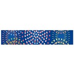 Fireworks Party Blue Fire Happy Flano Scarf (Small) Front