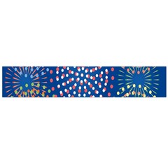 Fireworks Party Blue Fire Happy Flano Scarf (large) by Mariart