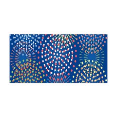 Fireworks Party Blue Fire Happy Yoga Headband