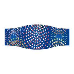 Fireworks Party Blue Fire Happy Stretchable Headband