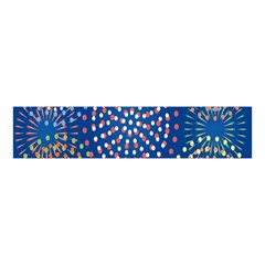 Fireworks Party Blue Fire Happy Velvet Scrunchie by Mariart