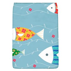 Fish Cute Swim Blue Sea Flap Covers (l)  by Mariart