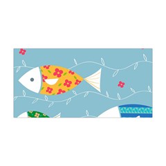 Fish Cute Swim Blue Sea Yoga Headband by Mariart