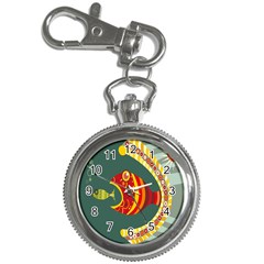 Fish Predator Sea Water Beach Monster Key Chain Watches by Mariart