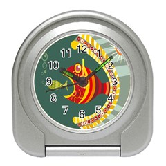 Fish Predator Sea Water Beach Monster Travel Alarm Clocks