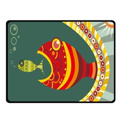 Fish Predator Sea Water Beach Monster Fleece Blanket (small) by Mariart