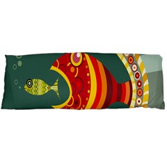 Fish Predator Sea Water Beach Monster Body Pillow Case (dakimakura) by Mariart