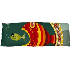 Fish Predator Sea Water Beach Monster Body Pillow Case Dakimakura (two Sides) by Mariart