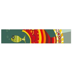 Fish Predator Sea Water Beach Monster Flano Scarf (small) by Mariart