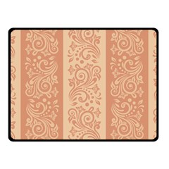 Flower Floral Leaf Frame Star Brown Fleece Blanket (small) by Mariart