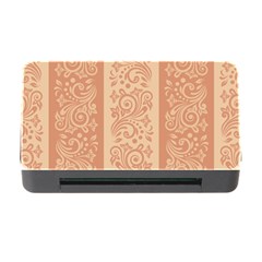 Flower Floral Leaf Frame Star Brown Memory Card Reader With Cf by Mariart