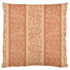 Flower Floral Leaf Frame Star Brown Large Cushion Case (one Side) by Mariart