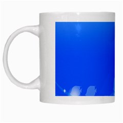 Fish Swim Blue Water Swea Beach Star Wave Chevron White Mugs by Mariart