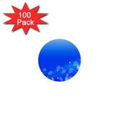 Fish Swim Blue Water Swea Beach Star Wave Chevron 1  Mini Buttons (100 Pack) 