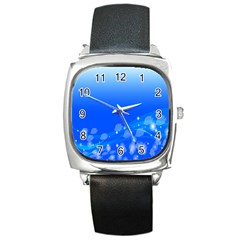 Fish Swim Blue Water Swea Beach Star Wave Chevron Square Metal Watch by Mariart