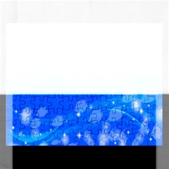 Fish Swim Blue Water Swea Beach Star Wave Chevron Rectangular Jigsaw Puzzl by Mariart