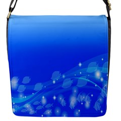 Fish Swim Blue Water Swea Beach Star Wave Chevron Flap Messenger Bag (s) by Mariart