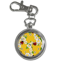 Flower Floral Sunflower Butterfly Red Yellow White Green Leaf Key Chain Watches by Mariart