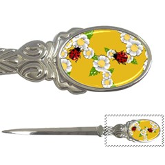 Flower Floral Sunflower Butterfly Red Yellow White Green Leaf Letter Openers