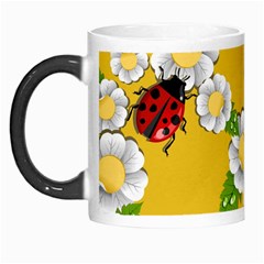 Flower Floral Sunflower Butterfly Red Yellow White Green Leaf Morph Mugs by Mariart