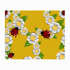 Flower Floral Sunflower Butterfly Red Yellow White Green Leaf Small Glasses Cloth by Mariart