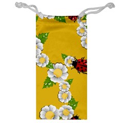 Flower Floral Sunflower Butterfly Red Yellow White Green Leaf Jewelry Bag by Mariart