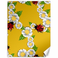 Flower Floral Sunflower Butterfly Red Yellow White Green Leaf Canvas 12  X 16   by Mariart