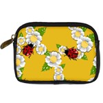 Flower Floral Sunflower Butterfly Red Yellow White Green Leaf Digital Camera Cases Front