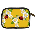 Flower Floral Sunflower Butterfly Red Yellow White Green Leaf Digital Camera Cases Back