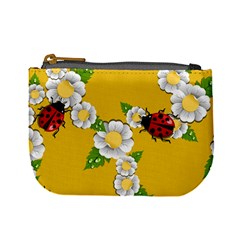 Flower Floral Sunflower Butterfly Red Yellow White Green Leaf Mini Coin Purses by Mariart