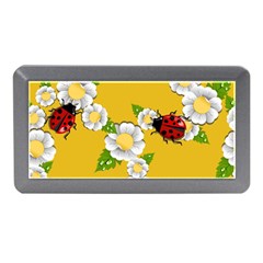 Flower Floral Sunflower Butterfly Red Yellow White Green Leaf Memory Card Reader (mini) by Mariart