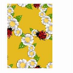 Flower Floral Sunflower Butterfly Red Yellow White Green Leaf Large Garden Flag (two Sides) by Mariart