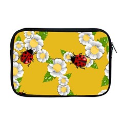 Flower Floral Sunflower Butterfly Red Yellow White Green Leaf Apple Macbook Pro 17  Zipper Case by Mariart