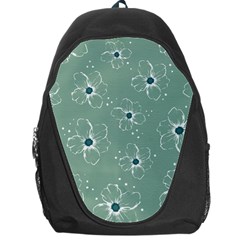 Flower Floral Sakura Sunflower Rose Blue Backpack Bag by Mariart