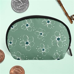 Flower Floral Sakura Sunflower Rose Blue Accessory Pouches (large)  by Mariart