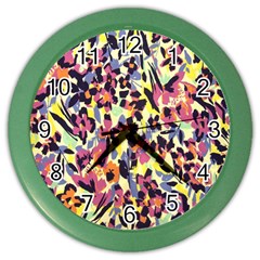 French Crepe Colour Pink Color Wall Clocks by Mariart