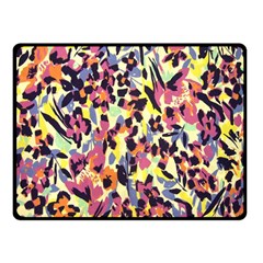 French Crepe Colour Pink Double Sided Fleece Blanket (small)  by Mariart