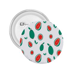 Fruit Green Red Guavas Leaf 2 25  Buttons by Mariart