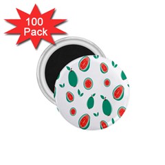 Fruit Green Red Guavas Leaf 1 75  Magnets (100 Pack)  by Mariart