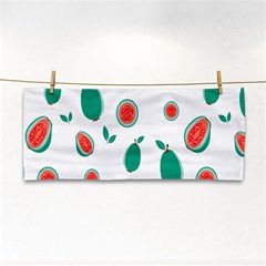 Fruit Green Red Guavas Leaf Cosmetic Storage Cases by Mariart