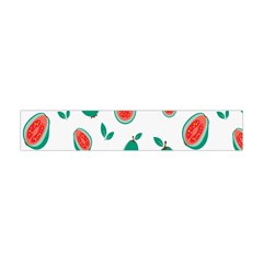 Fruit Green Red Guavas Leaf Flano Scarf (mini) by Mariart