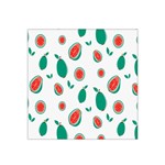 Fruit Green Red Guavas Leaf Satin Bandana Scarf Front