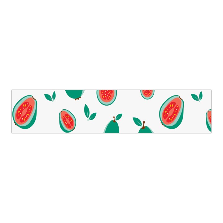 Fruit Green Red Guavas Leaf Velvet Scrunchie